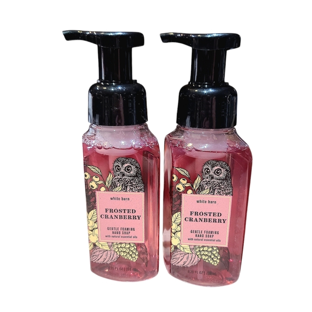 FROSTED CRANBERRY GENTLE FOAMING HAND SOAP BY BATH AND BODY WORKS 2 FOR $15